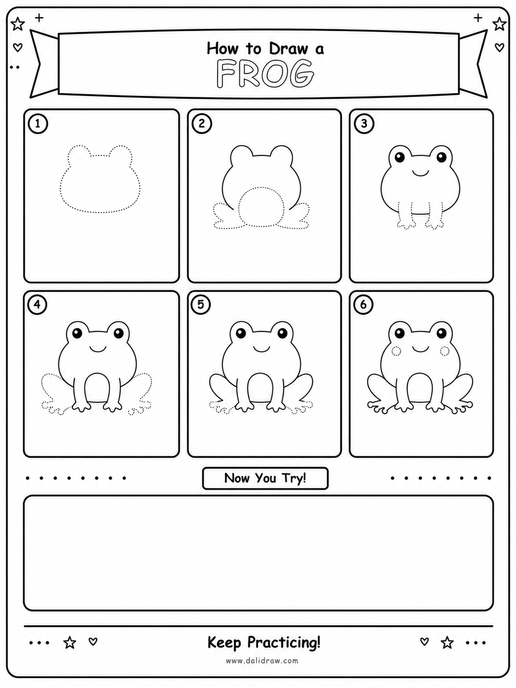 50 Animals Drawing Challenge for Kids | Printable Step-by-Step PDF