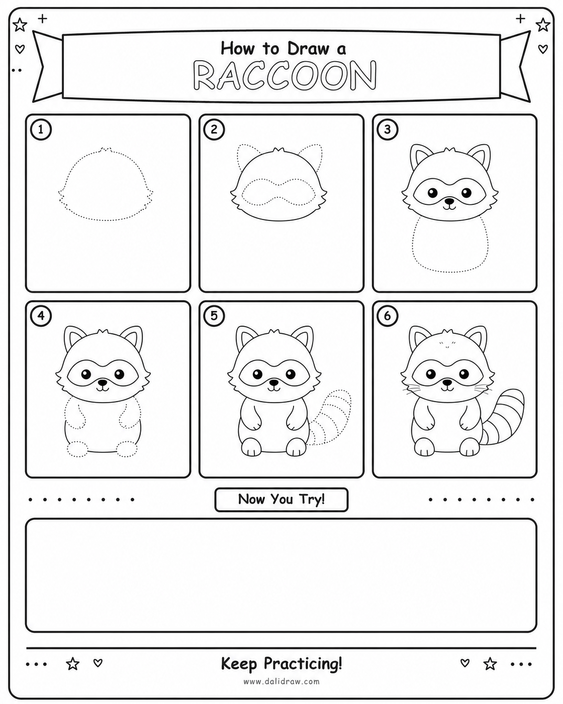 50 Animals Drawing Challenge for Kids | Printable Step-by-Step PDF