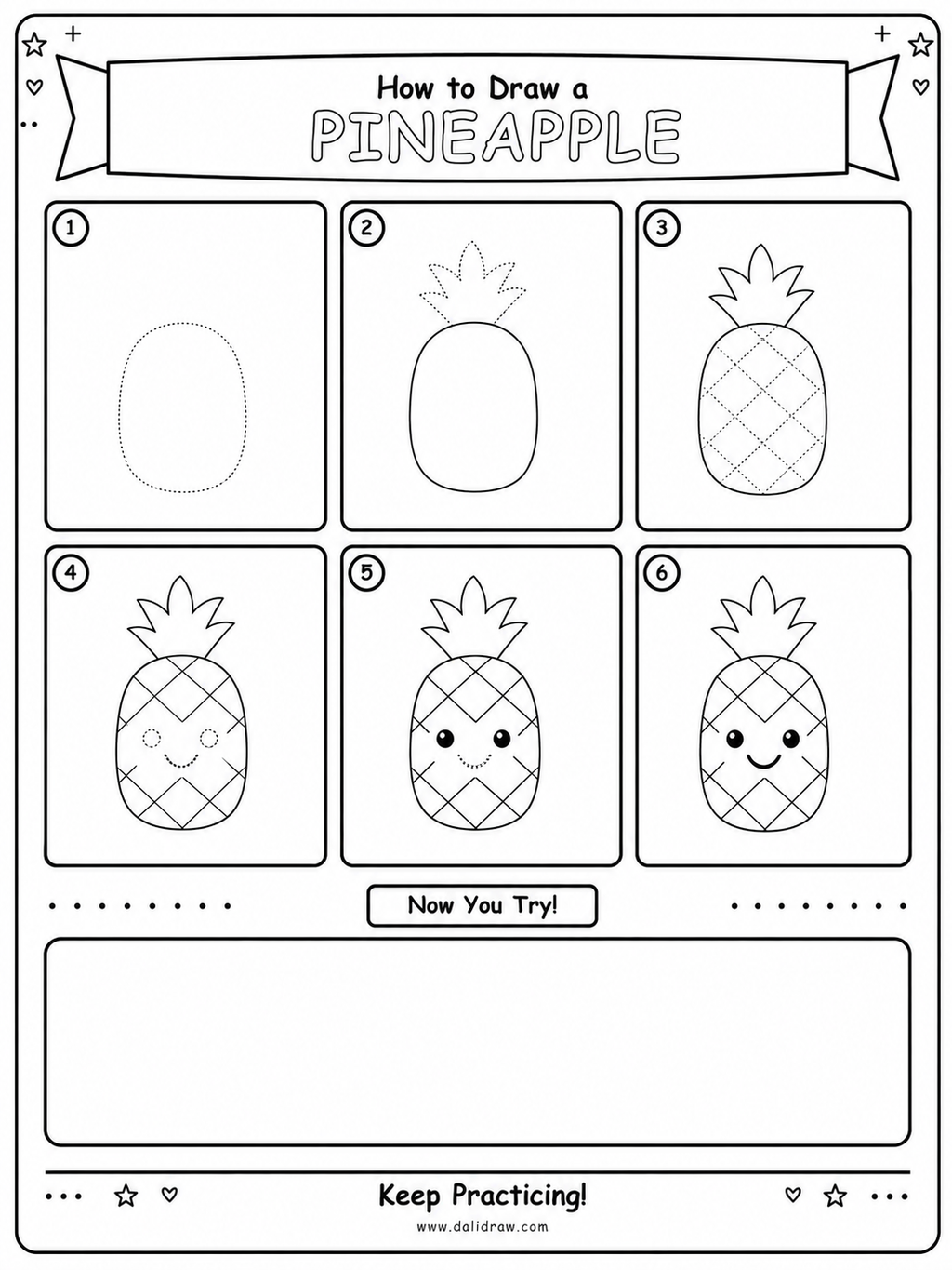 50 Food Drawing Challenge for Kids | Printable Step-by-Step PDF