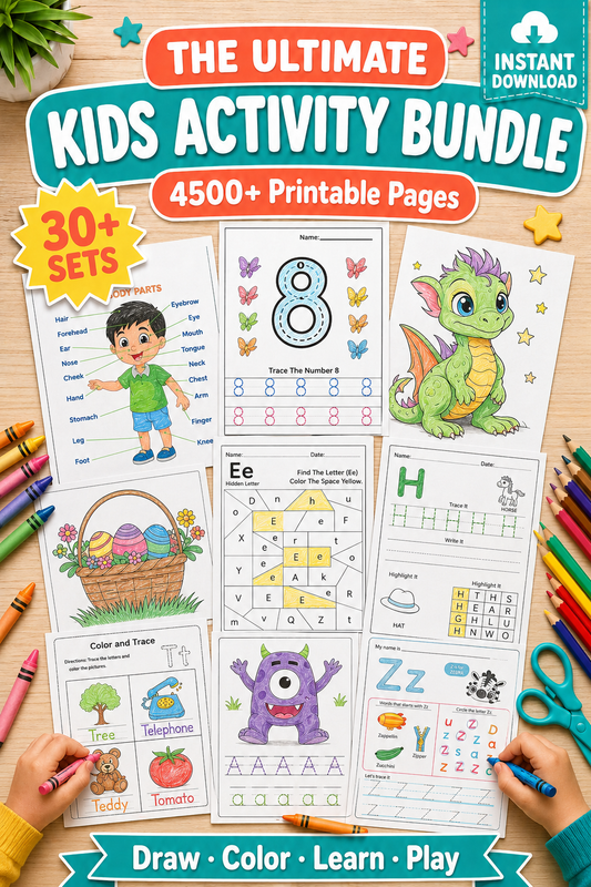 The Ultimate Kids Activity Bundle - 4500+ Printable Pages
