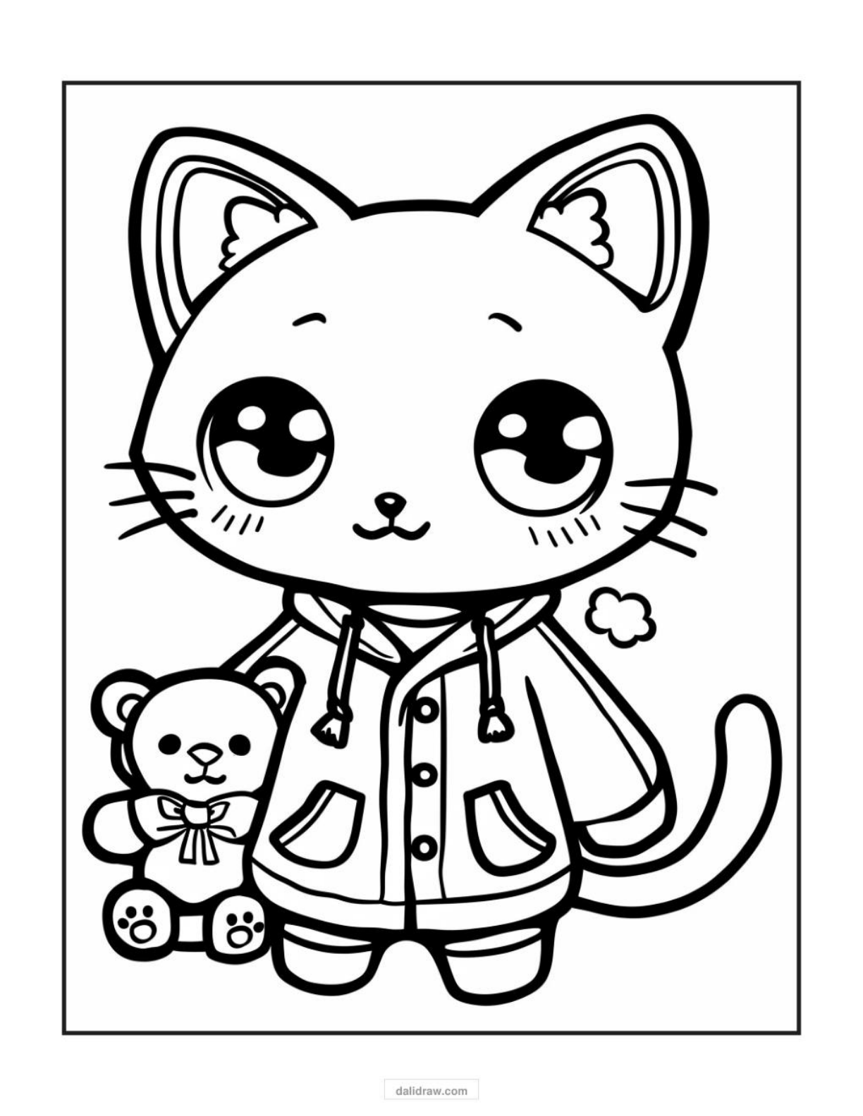 cat coloring page