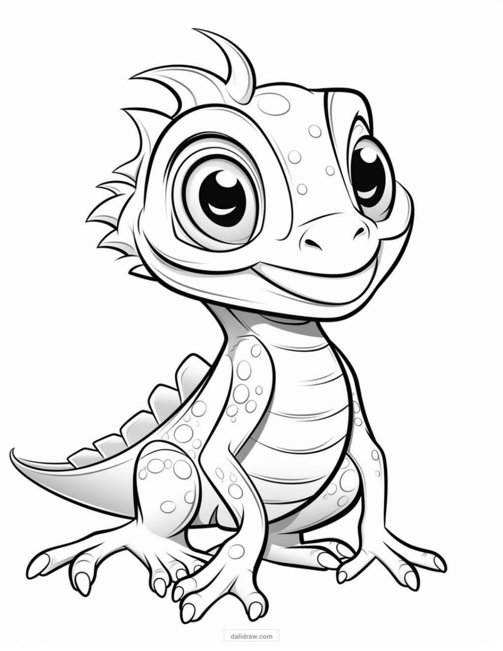 dinosaur coloring page sample