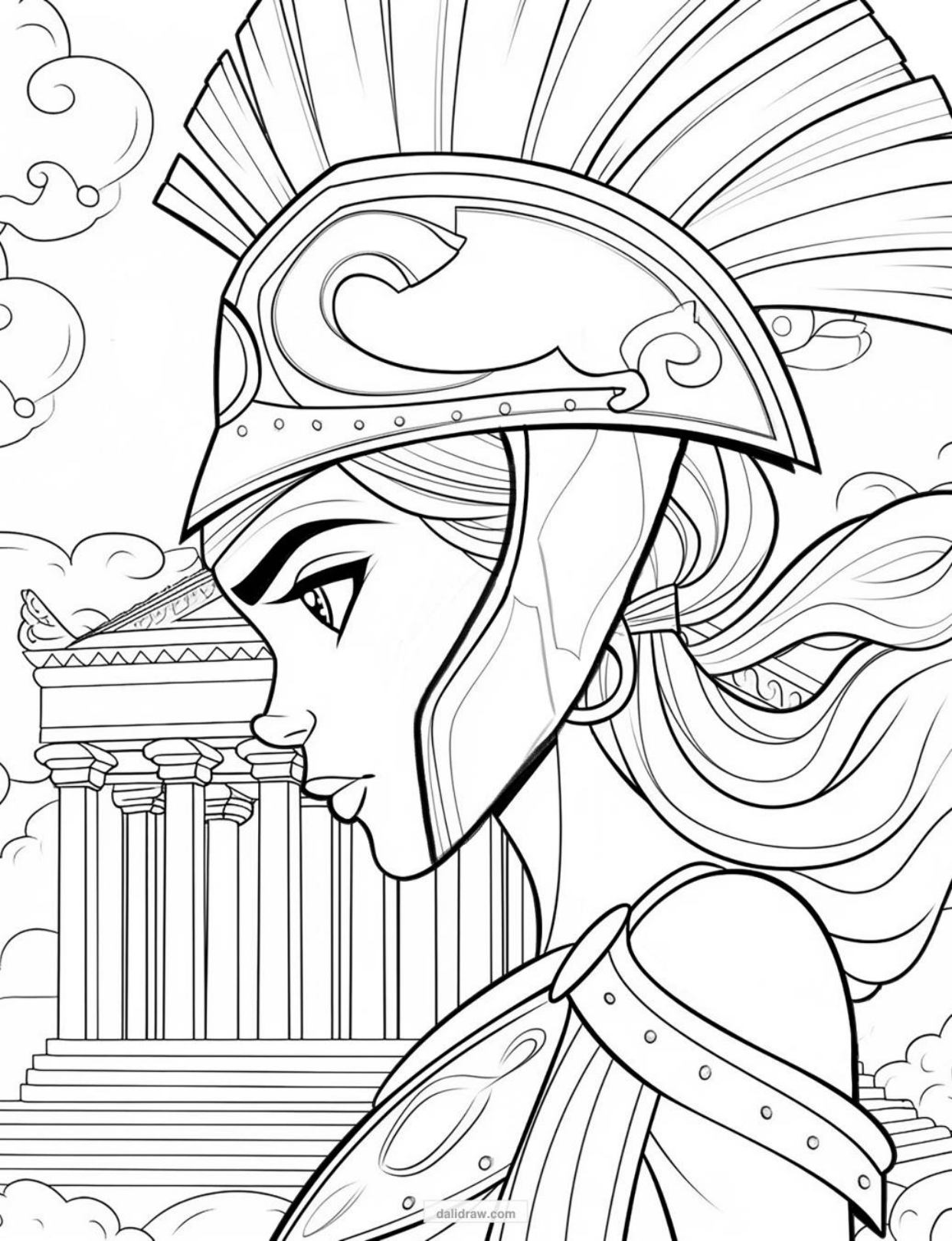 princess coloring page