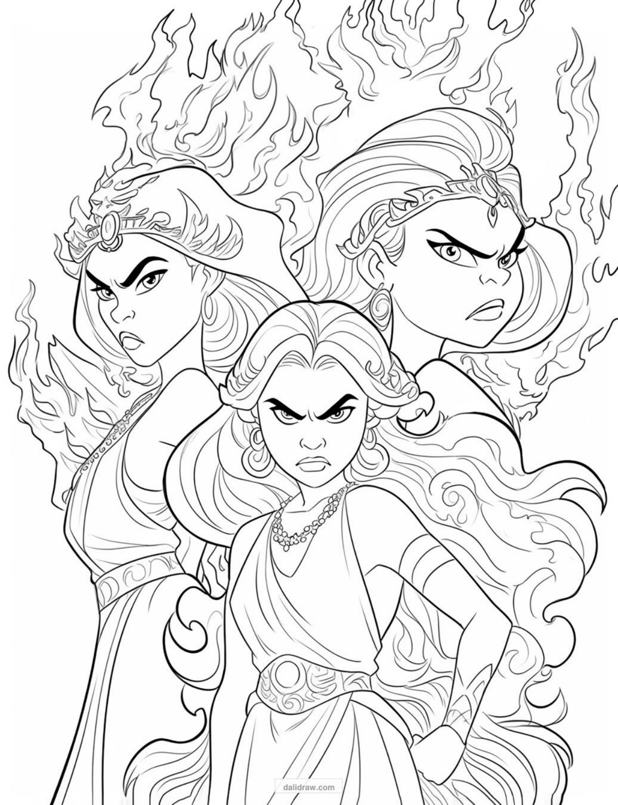princess coloring activity page