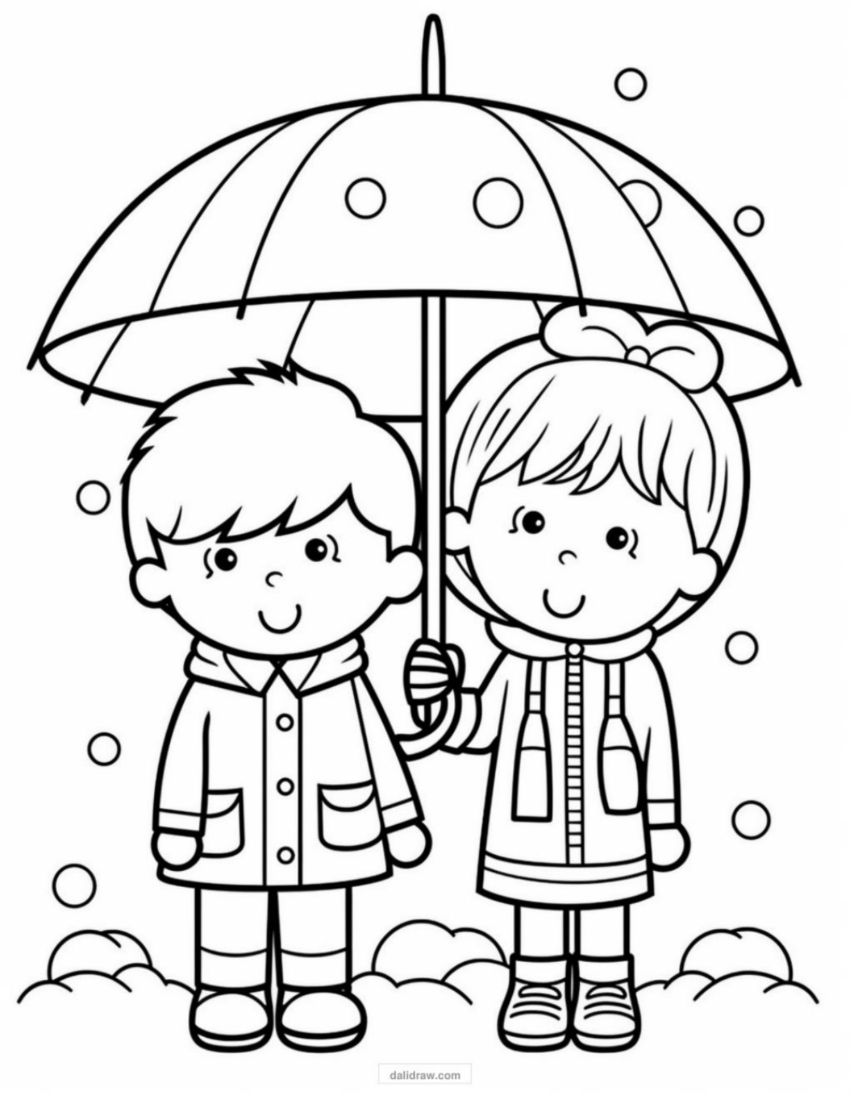 weather coloring page sample