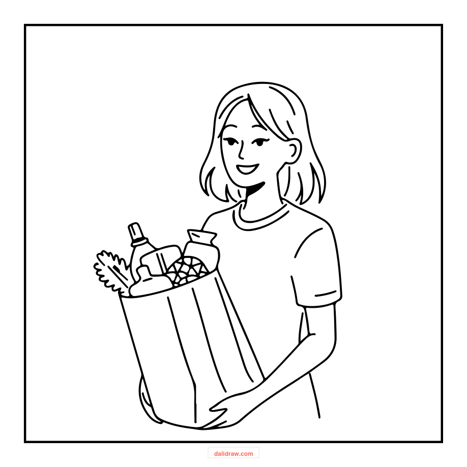 Garden coloring activity