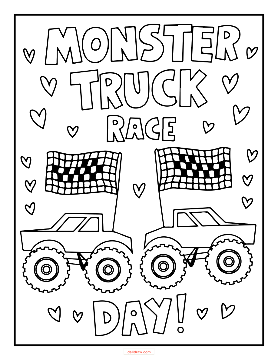 Car coloring page