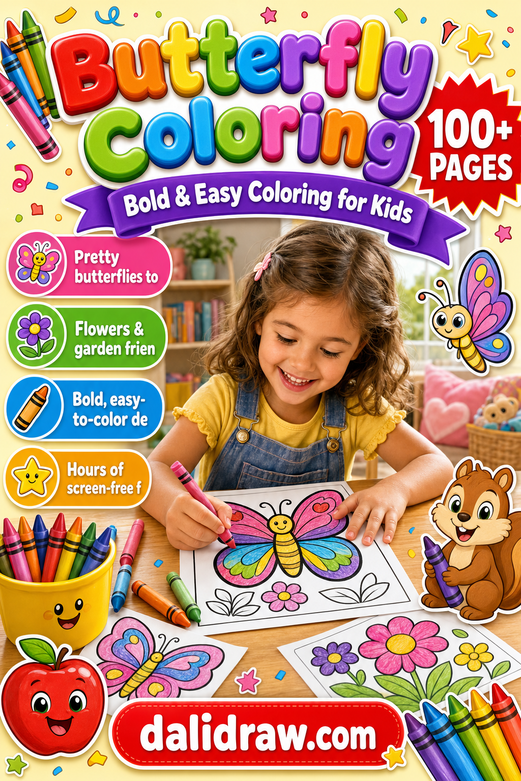 Butterfly Coloring Book cover