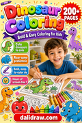 Dinosaur Coloring Book cover