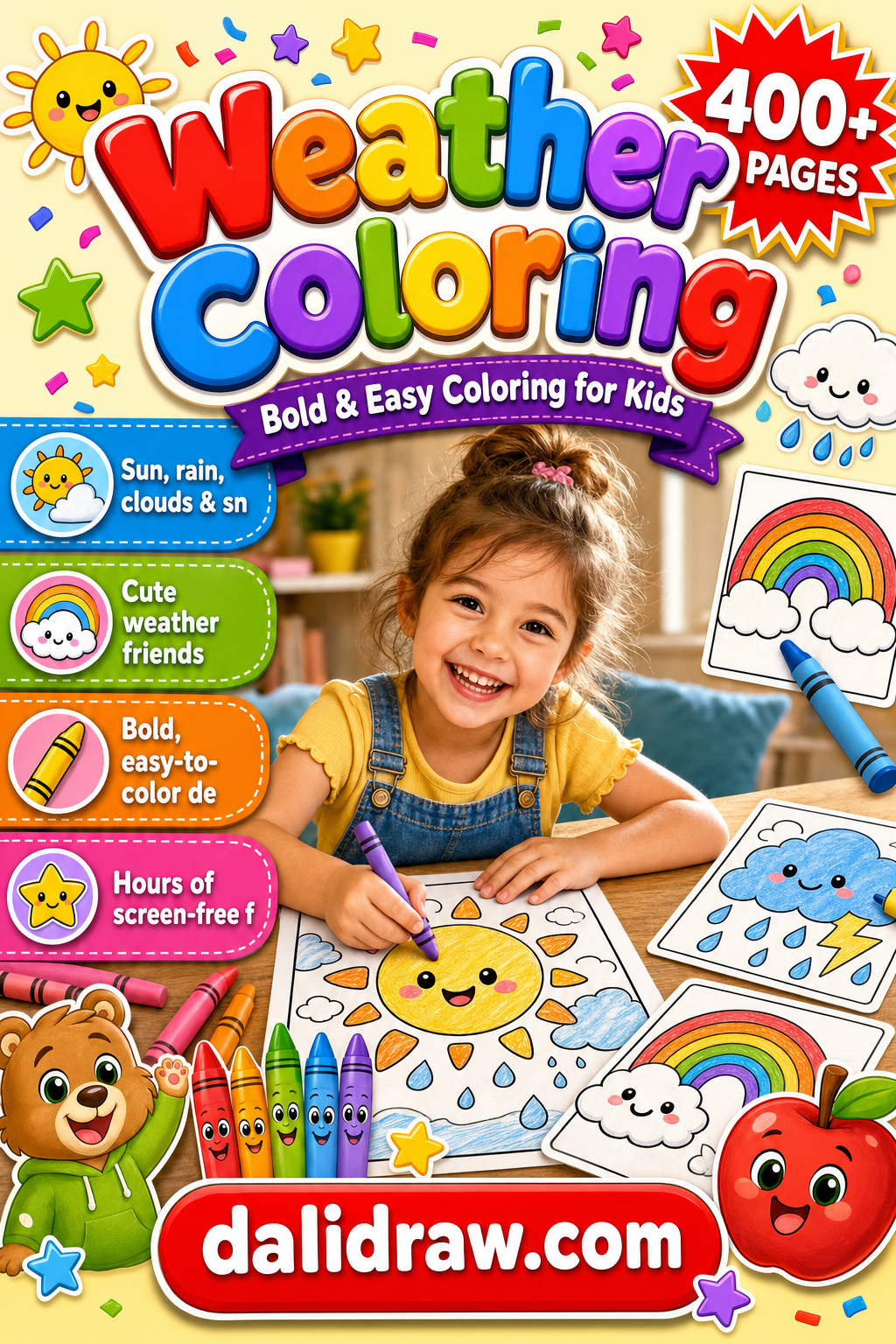 Weather Coloring Book cover