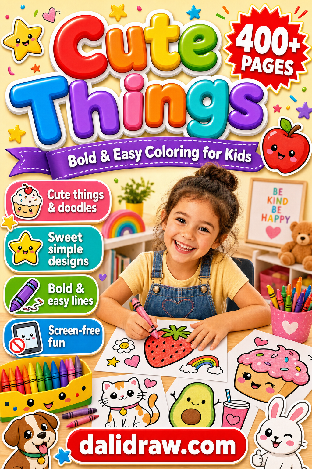 Cute Things Coloring Book cover