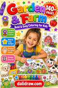 Garden & Farm Coloring Book cover