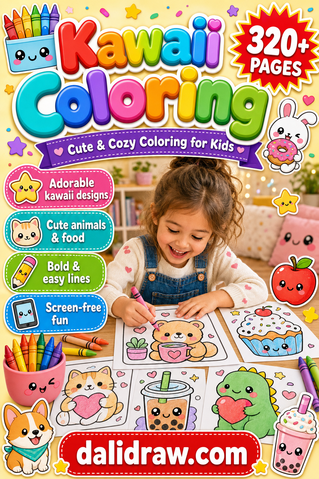 Kawaii Coloring Book cover