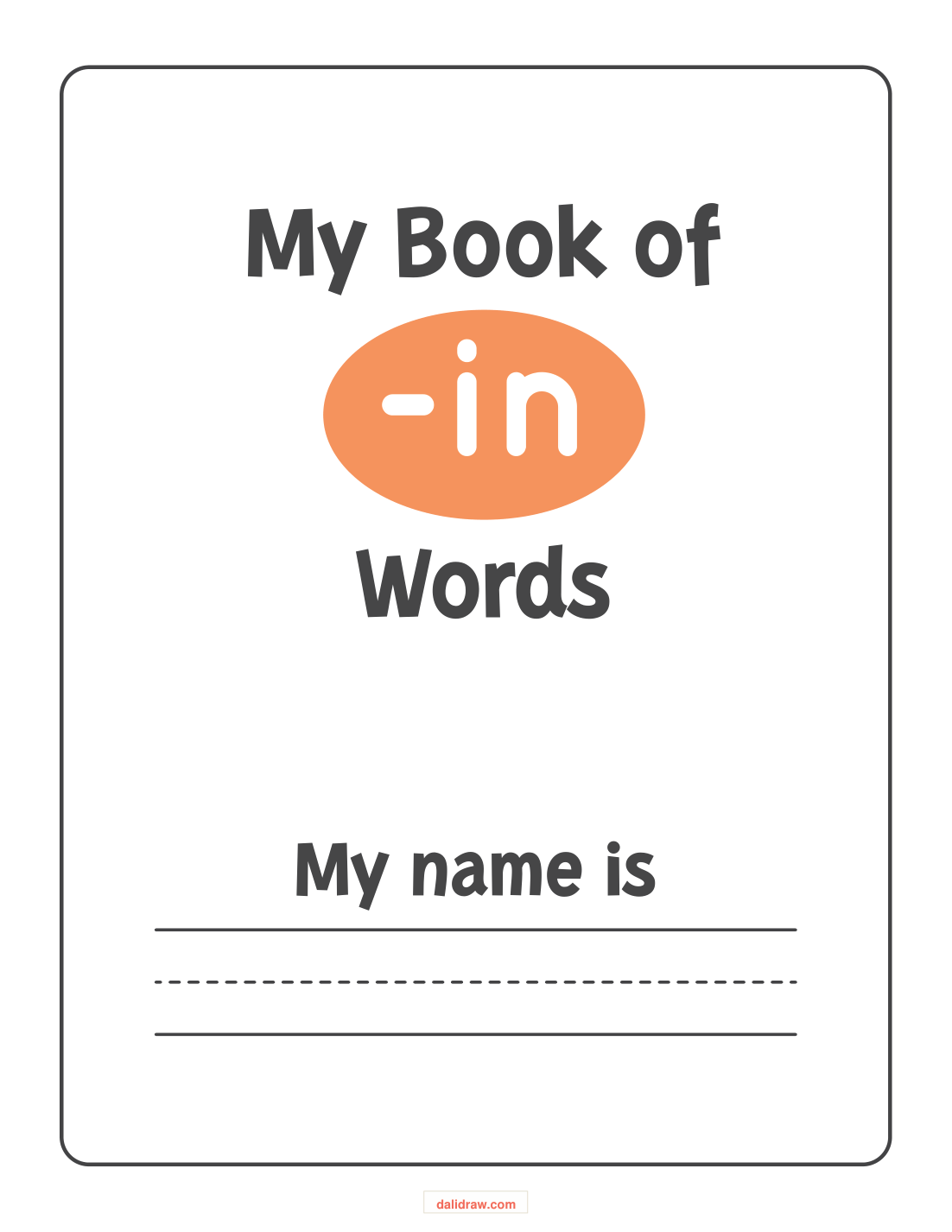 CVC word writing page