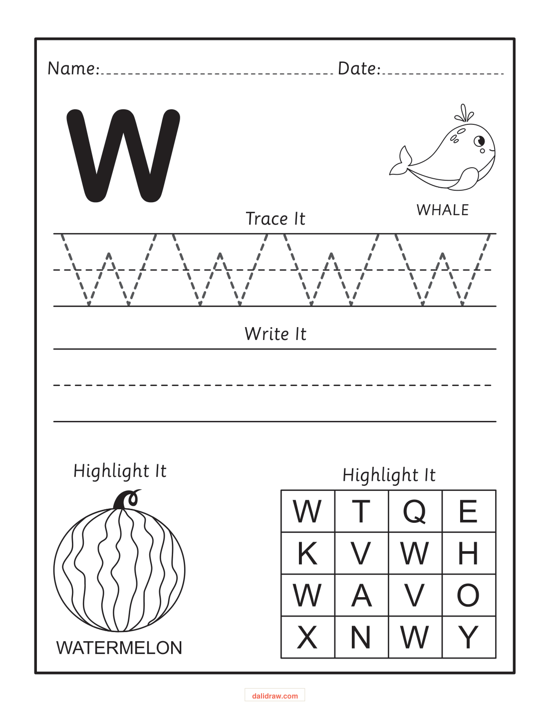 Beginning sounds page