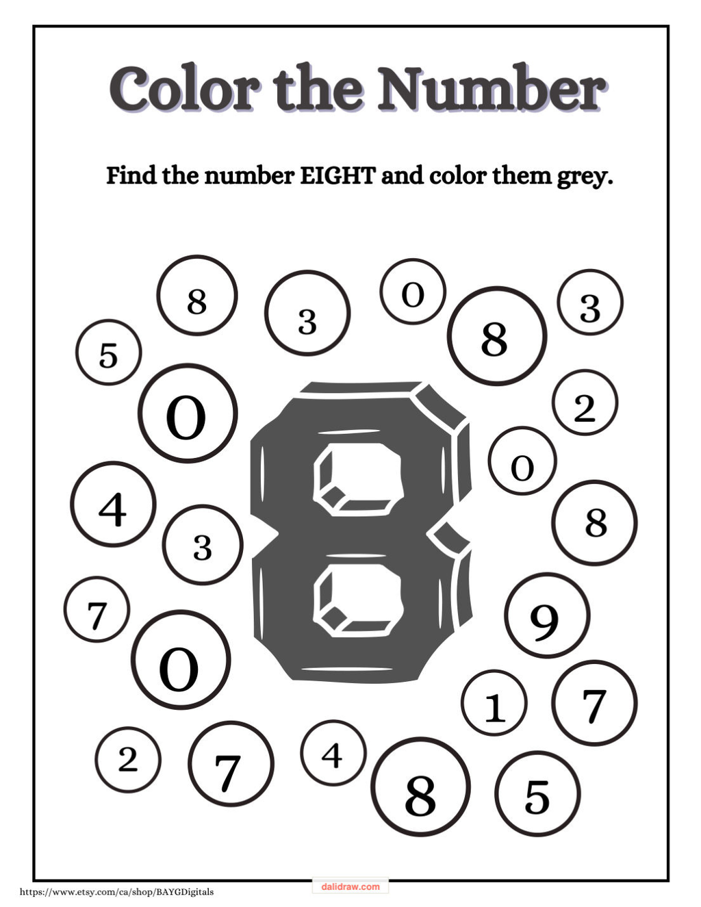 Number chart page