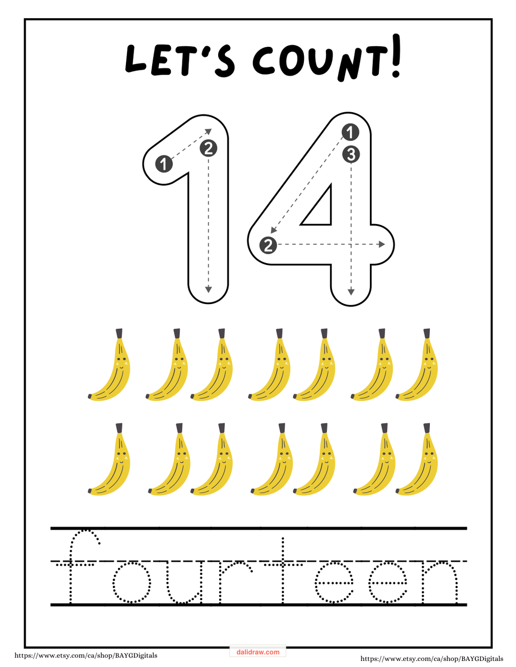 Number writing worksheet