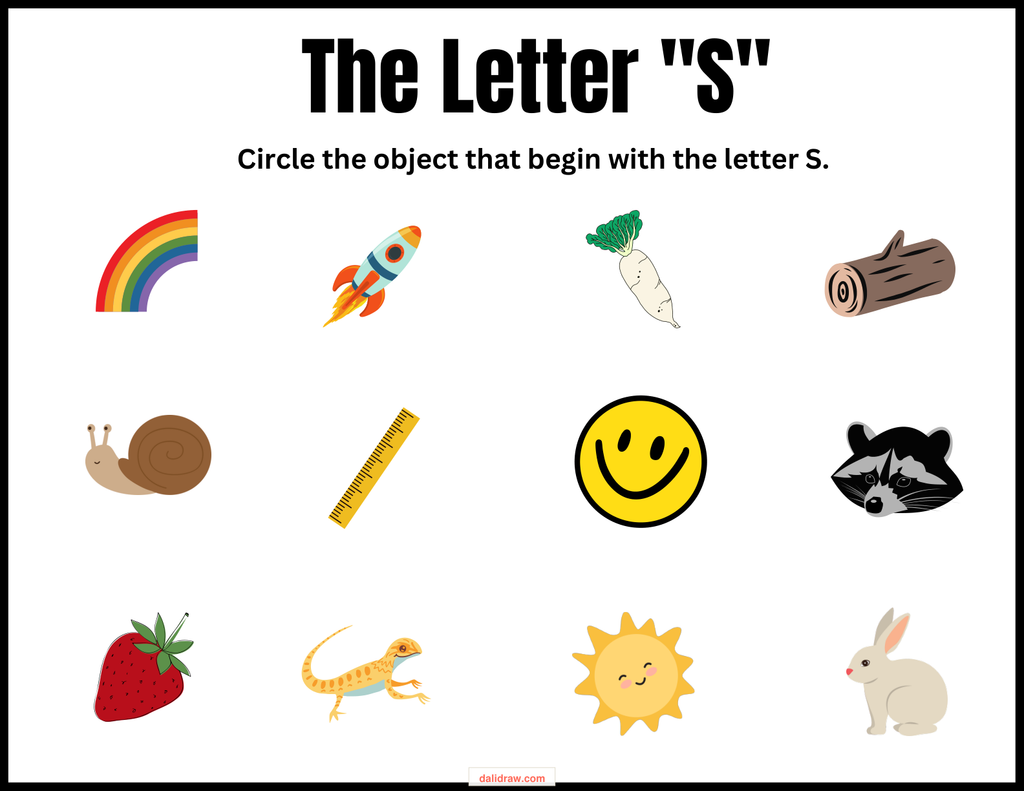 Letter matching activity page